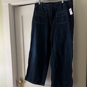 Women’s high rise- baggy wide leg jeans